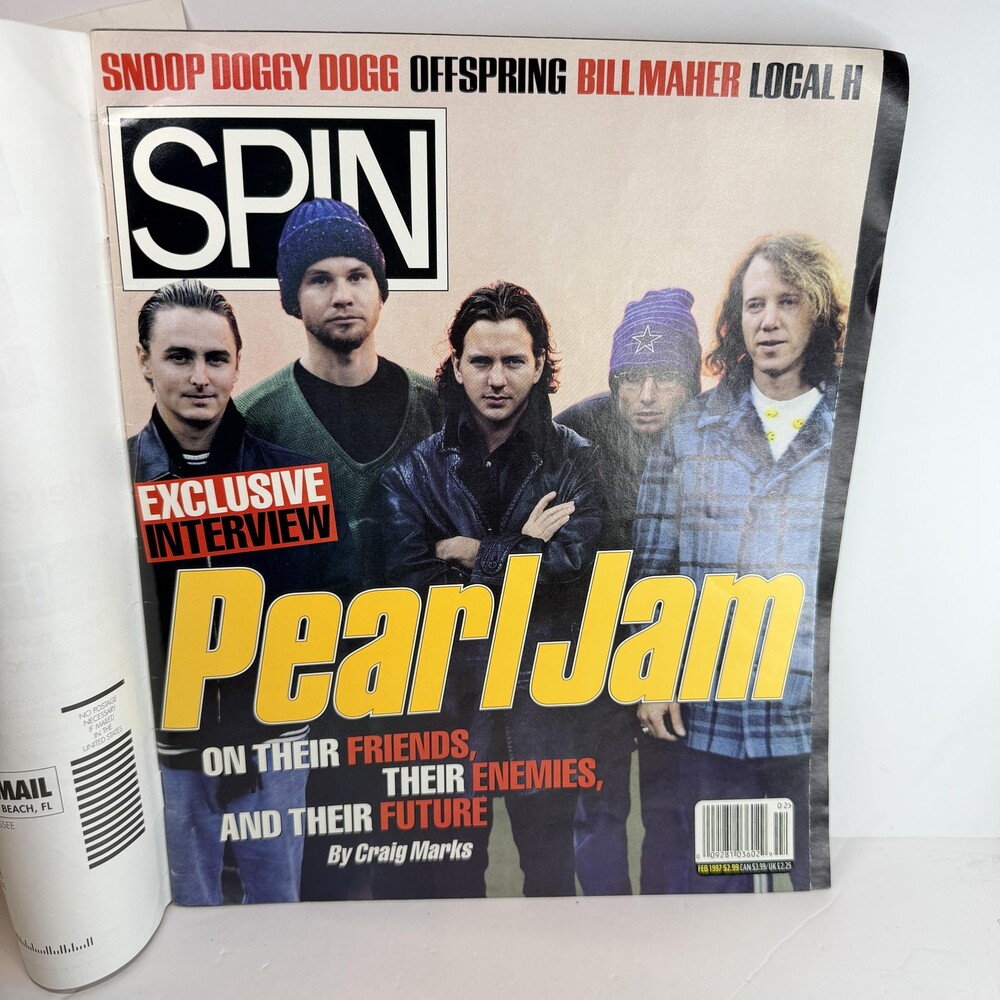 Vintage 1997 SPIN Magazine Pearl Jam Cover Snoop Doggy Dogg Offspring Bill Maher